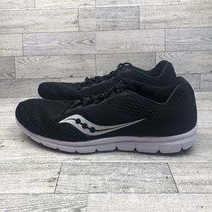 Saucony Shoes Mens 10.5 Black Running Sneakers Performance Active